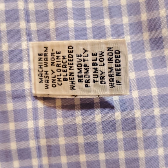POLO BY RL 16.5 34/ 35 REGENT CLASSIC FIT BLUE CHECK LONGSLEVE BUTTON UP - Picture 4 of 4